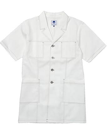 Amazon おしゃれなメンズ半袖白衣 人気のおしゃれ白衣ブランドevieo