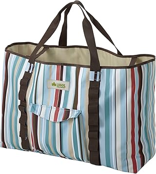 Amazon ロゴス バッグ ストライプ トートバッグm ブルー ロゴス Logos 収納 キャリーケース