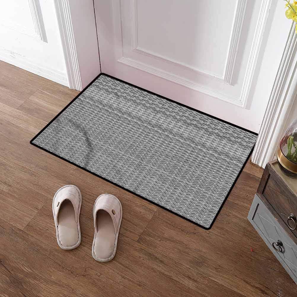 Custom&blanket Door Mat Black and White Kitchen Floor