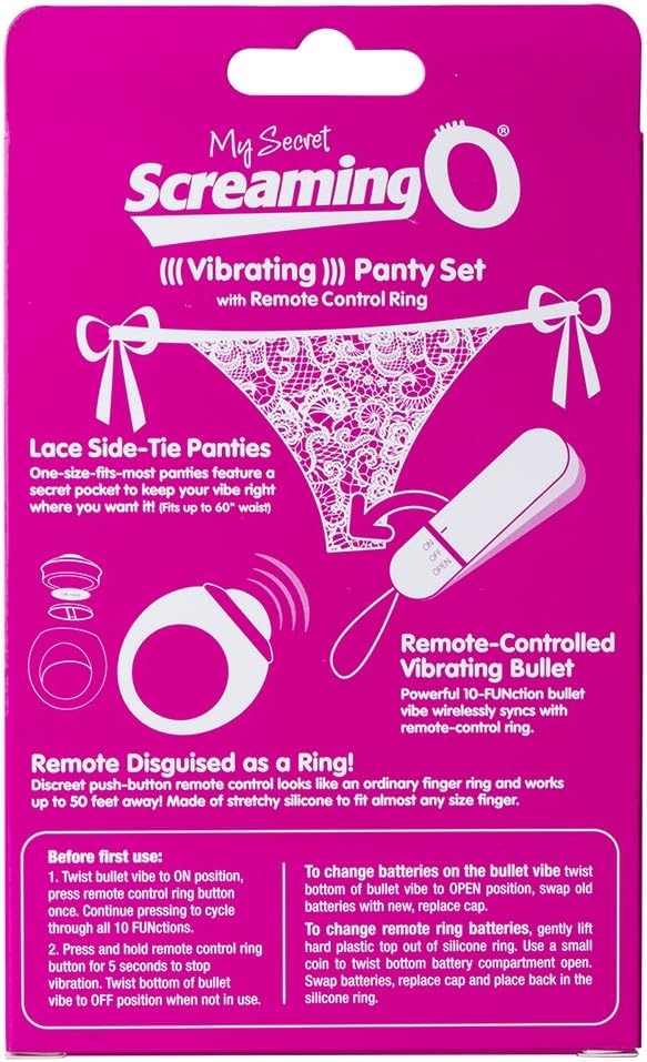 Screaming O Pink My Secret Vibrating Panty Set including Remote Control Ring - Image 4
