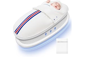 evoceler Baby Sleep Sack - All Season Baby Swaddle for Newborn 0-6 months with Supportive Detachable Mattress,Temperature Monitor Label, Wing, Reduce Startle Reflex Transitional Swaddle (S)