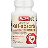 Jarrow Formulas QH-absorb 200 mg - 60 Softgels - High Absorption Co-Q10 - Active Antioxidant Form of Co-Q10 - Supports Mitochondrial Energy Production and Cardiovascular Health - 60 Servings
