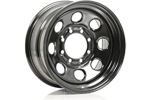 Cragar 3978880: Wheel, Soft 8, Steel, Black, 17 in. x 8 in., 8 x 6.5 in. Bolt Circle, 4.5 in. Backspace, Each