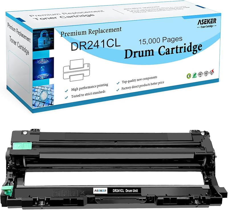 ASEKER DR-241CL Drum Unit for Brother HL-3140CW HL-3170CDW MFC-9340CDW