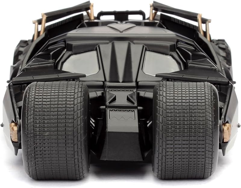 253215005 Batman The Dark Knight Batmobile in Scala 1:24 con Personaggio di Batman in Die Cast, Nero, One Size