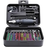 YOYSUN Mini Precision Screwdriver Set with Color-coded Identification, 132 in 1 Micro Magnetic Repair Tool Kits with Storage Box, 108 Bits,Small Manual Screw Driver Toolkits for iPhone/Mac/iPad/Table