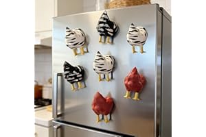 Chicken Butt Magnets 3-Pack Funny Novelty Magnetic Decorative Refrigerator Magnets for Kitchen, Home Decor, Prank Gift,Funny,