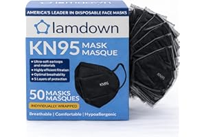 Lamdown KN95 Mask (50 Pack) Black