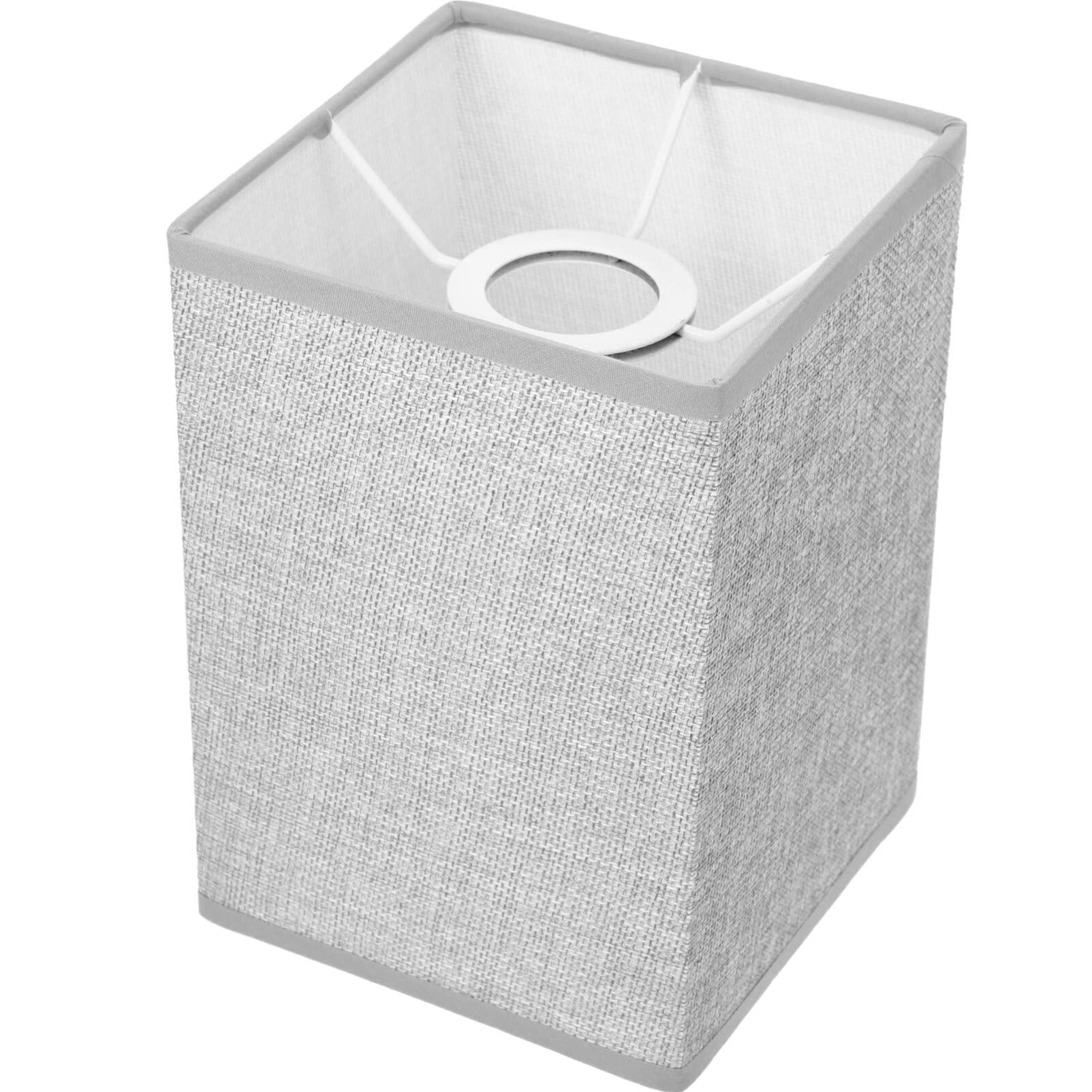 Garneck Rectangular Linen Lamp Shade Soft Light Cover for Floor and Table Lamps Easy Installation Washable for Bedroom and Living Decoration