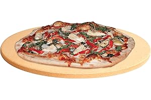 Pizzacraft ThermaBond Baking Stone (18") - Pizza Stone for Oven & Grill, Heavy-Duty Baking Essential for Evenly Cooked Pizza, Bread, Pastries at Home - Must-Have Baking Tool (Round)