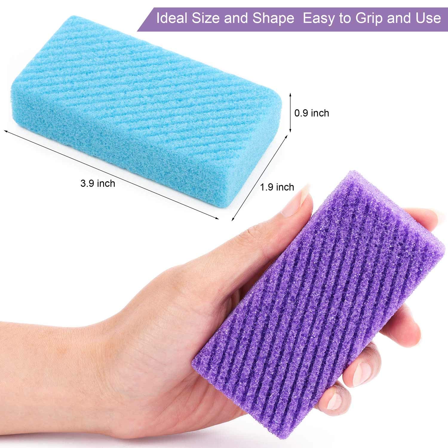 Foot Pumice Stone, 6 pcs Pumi Bar Pad, Exfoliating Sponge to Scrub Hard Dead Skin, Callus removal: Beauty