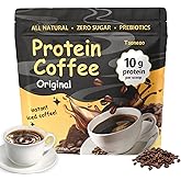 Original Protein Iced Coffee - Premium Whey Protein & Instant Iced Coffees - 100% Natural Cold Brew Coffee - Zero Artificial Flavors & Sweeteners – Keto Friendly, Post-Workout, Energy Boost. (1pc)