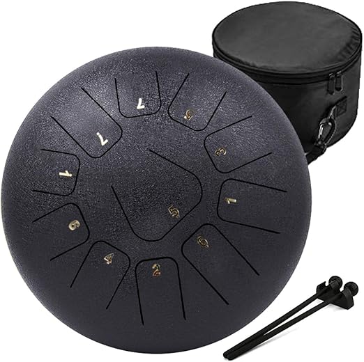 Handpan In Acciaio 6 Pollici 11 Note - Tamburo Armonico Portatile Con Bacchette Per Meditazione E Musicoterapia - Foto 6