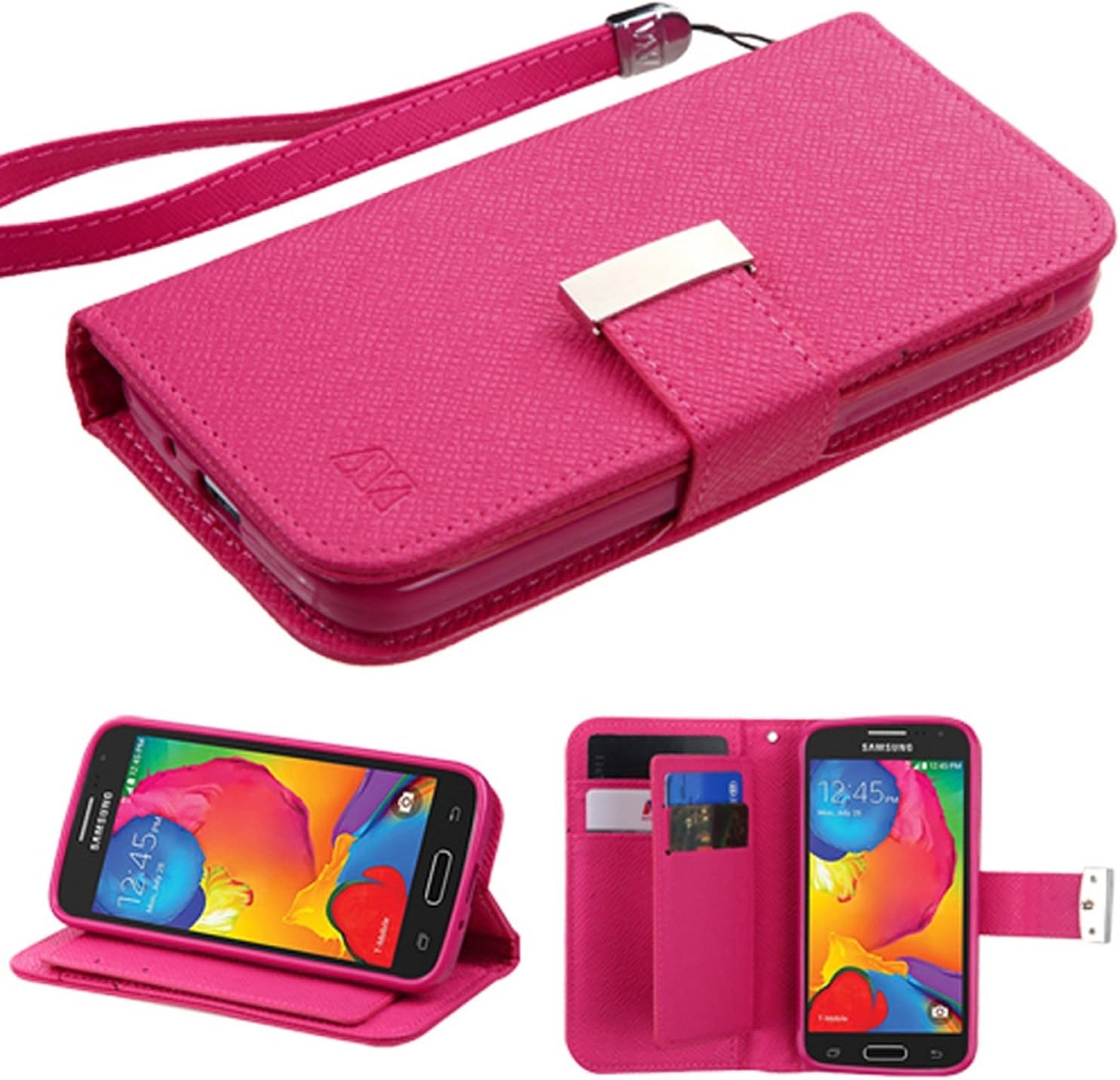 Asmyna Carrying Case for Samsung Galaxy Avant - Retail Packaging - Hot Pink