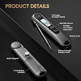 DOQAUS Meat Thermometer 3S Instant Read Backlight Foldable Probe -50°C to 300°C view 8