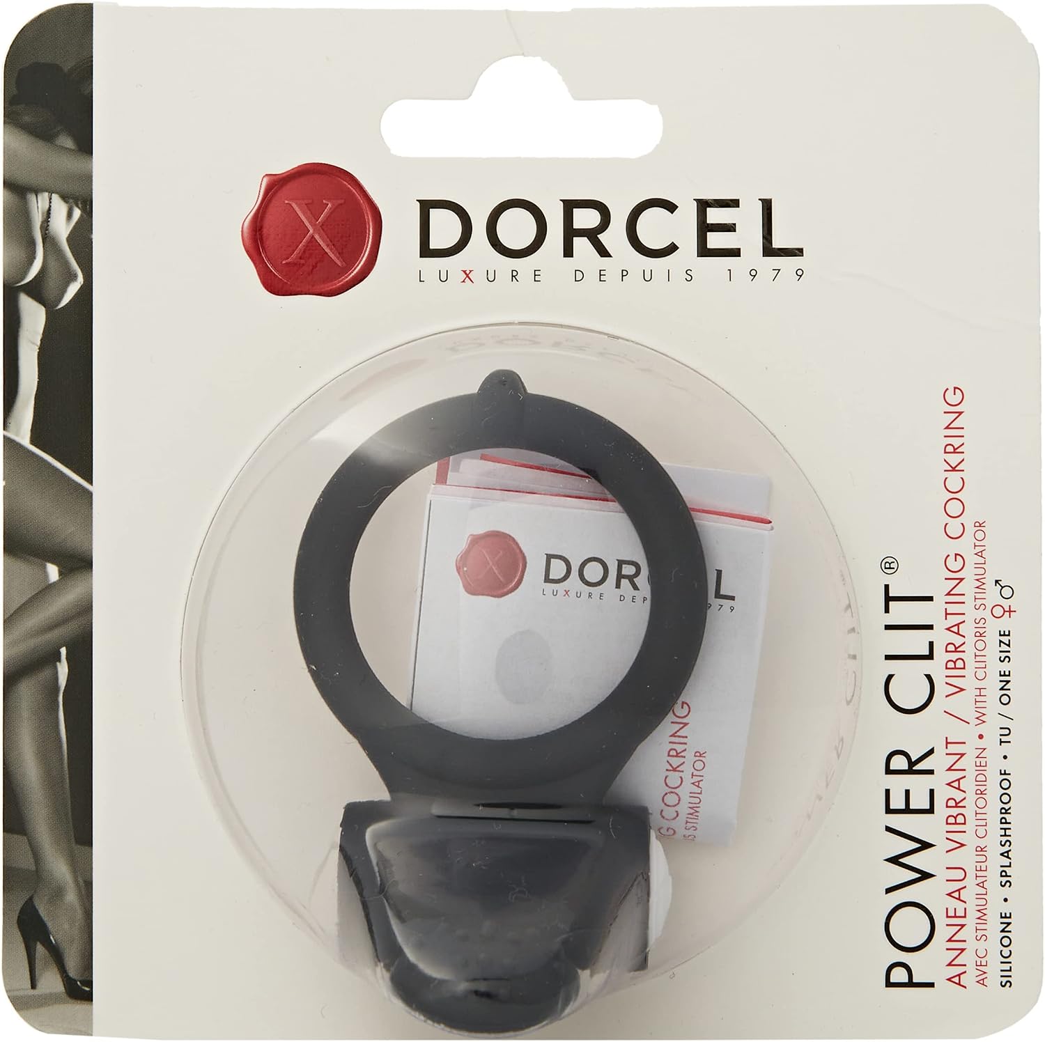 Dorcel Black Power Clit Vibrating Cock Ring
