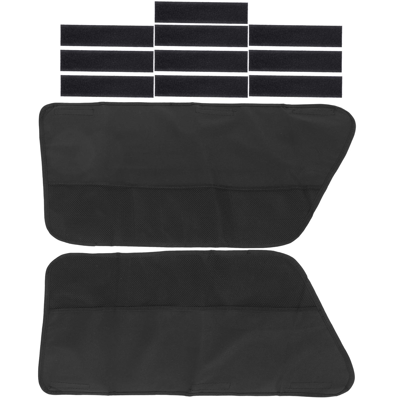 Zerodis 2Pcs Pet Car Door Guard Protector,Anti‑Scratch Storage Pockets Vehicle Door Cover Quick Installation for Car Dog Traveling Outside