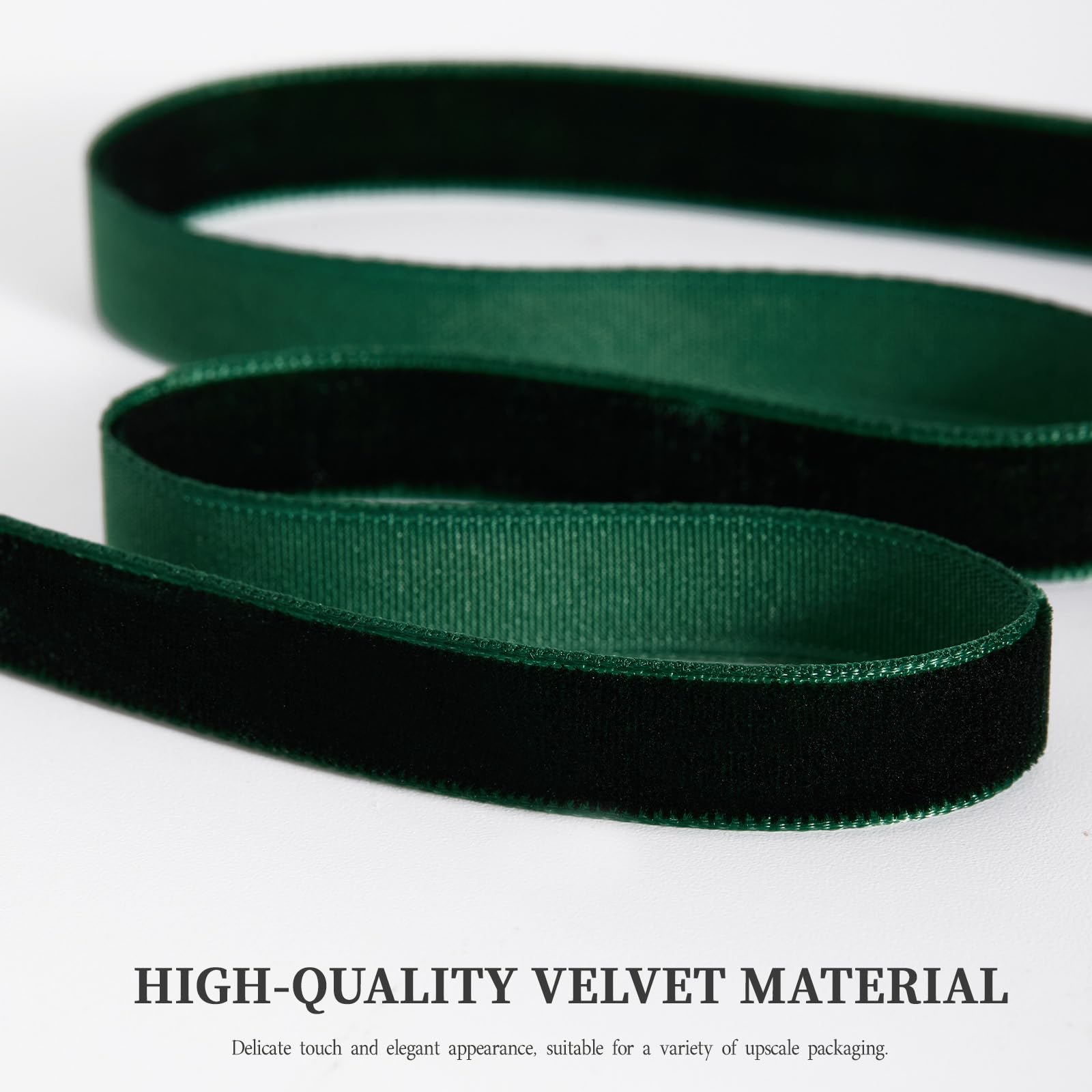 YANGTE 4 Colors Velvet Ribbon Set, 3/8