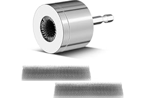 Lconvicely 1/2" Metal Copper Pipe Cleaner for Drill, Copper Tube Pipe Cleaning Brush with 2 Replaceable Metal Brushes for Power Drill, Suitable for Professional Plumbers and Industrial Purposes