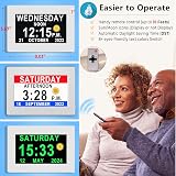 Véfaîî Upgraded Dementia Clock 2.0 7" with DST, 20 Reminders, SDR Sleep Trainer view 3