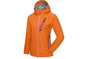 Little Donkey Andy Women's Waterproof Rain Jacket Ultra-Lightweight Rain Shell for Cycling Running Biking