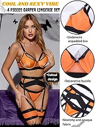 Kaei&Shi Garter Belt Thong Lingerie for
