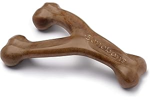 Benebone Wishbone Durable Dog Chew Toy for Aggressive Chewers, Made in USA, Small, Real Bacon Flavor
