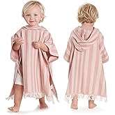 ZICOTO Stylish Hooded Beach Towel for Kids - Extra Soft and Fast Drying Poncho for Toddlers 1-3 Years is Made of Premium Cotton - Perfect Baby Cover Up for Beach Days or Pool and Bath Time Adventures