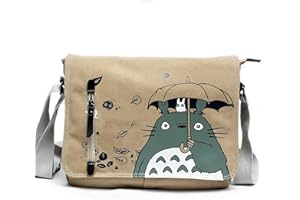 FBH kawaii messenger bag ，Women Canvas Messenger Bag, Japanese Anime Messenger, My Neighbor Totoro Top Handle Shoulder,