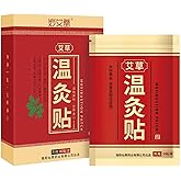 40 Pcs Moxibustion Sticker Pure Nature Moxa Sticker Patch Chinese Traditional for Neck, Shoulder, Back, Waist, Legs, Body Ai 