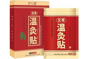 40 Pcs Moxibustion Sticker Pure Nature Moxa Sticker Patch Chinese Traditional for Neck, Shoulder, Back, Waist, Legs, Body Ai 