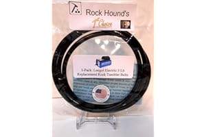 Rockhound's 1st Choice Replacement Drive Belts for Leegol Electric Single Drum 3LB Rotary Rock Tumbler- 3 Pack (B1000-342)