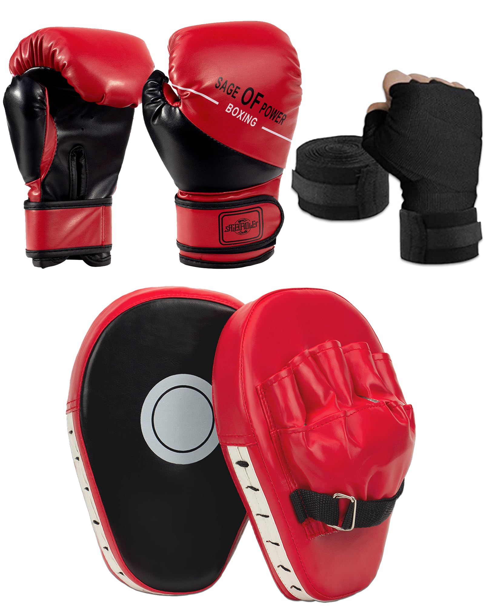 ONEX Box-Set Für Kinder – Mit Boxhandschuhen, Fokus-Pad & Springseil, Ideal Für Training, MMA & Fitness