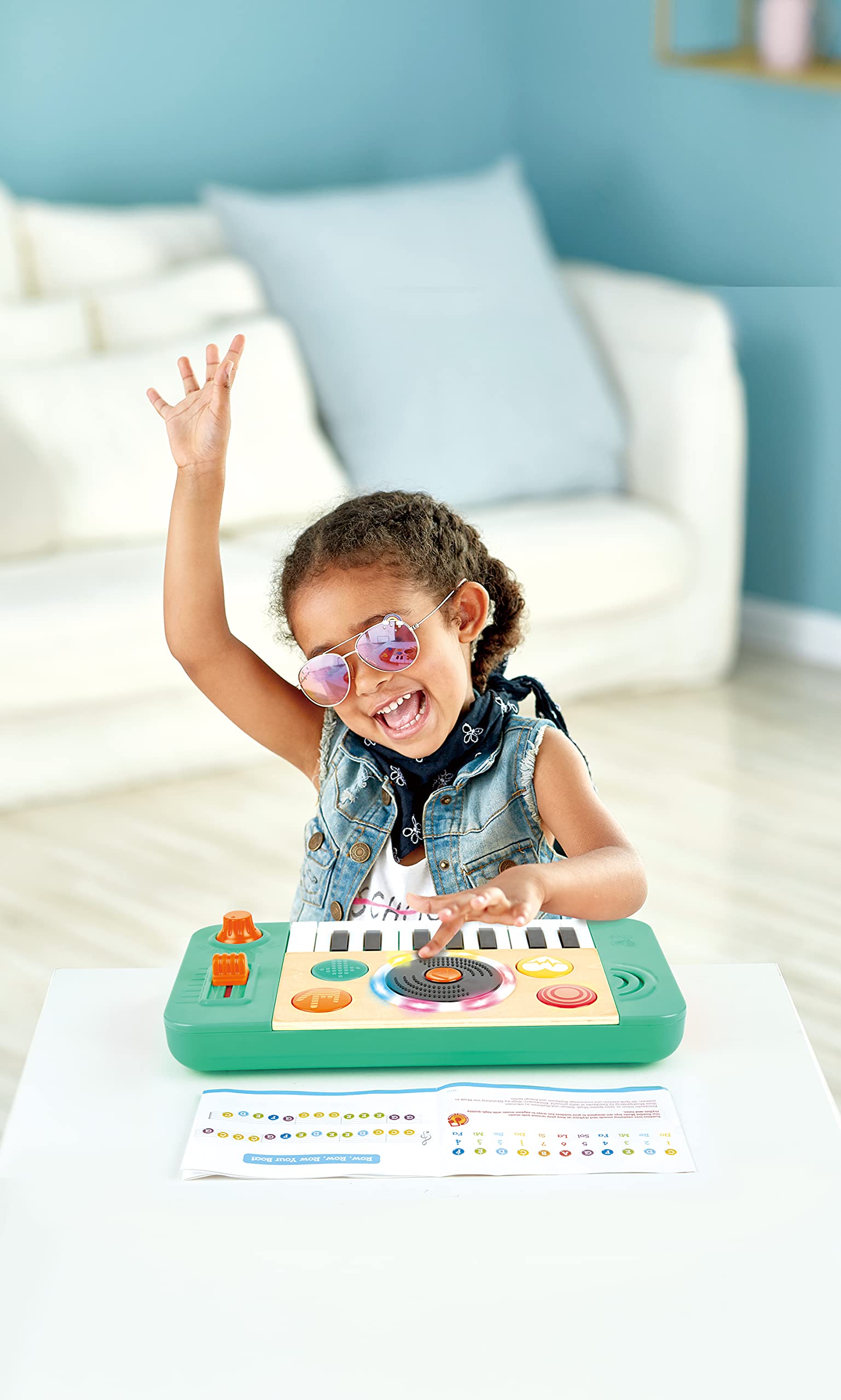 Hape DJ Mix & Spin Studio Musical Toy, Blue