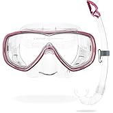 Cressi Adult Wide View Comfortable Snorkeling Mask & Snorkel - Onda & Mexico: made in Italy