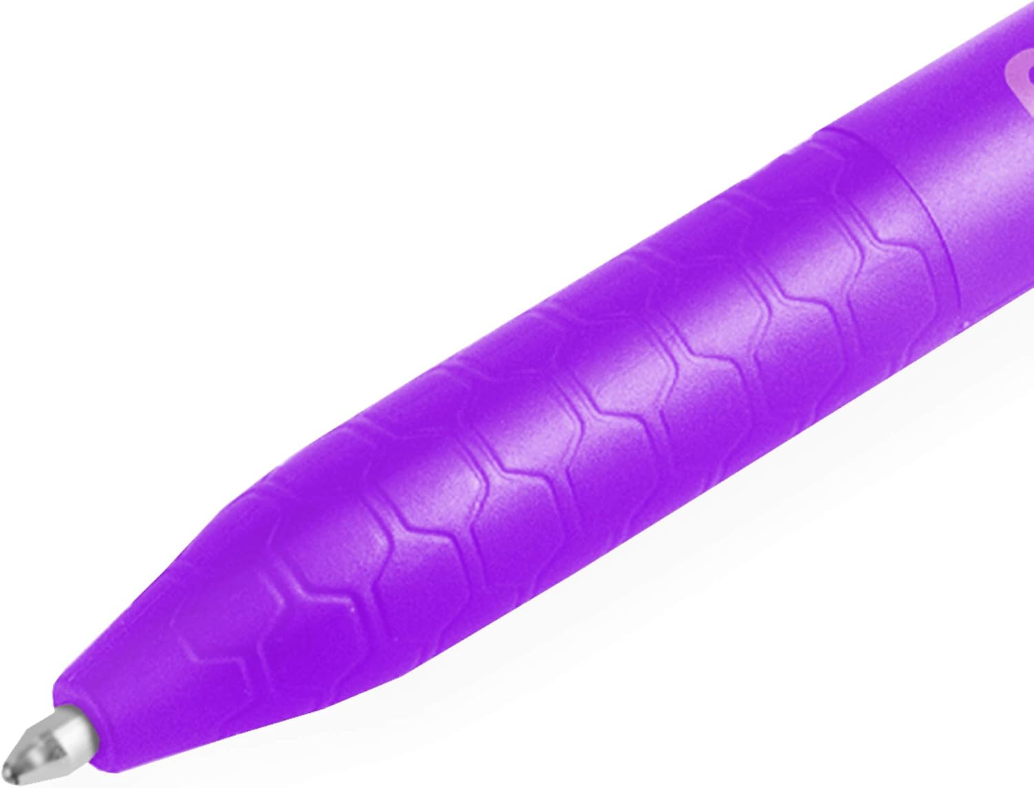 Pentel iZee BX470 Retractable Ballpoint Pen - 1.0mm - Violet - Pack of 14 - Image 4