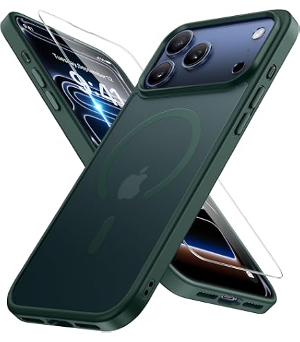 Amazon.com: TORRAS Magnetic Shockproof for iPhone 15 Pro Case Mil