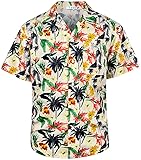 AINIKO Men's Short Sleeve Hawaiian Shirt Quick Dry