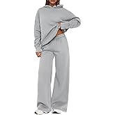 PRETTYGARDEN Womens Sweatsuits 2 Piece Set 2026 Casual Winter Long Sleeve Hoodie Loose Wide Leg Sweatpants Fall Tracksuit