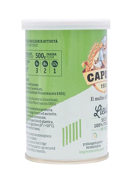 ANTIMO CAPUTO LIEVITO ACTIVE DRY YEAST 3.5 OUNCE CAN – MADE IN ITALY – PERFECT WITH 00 FLOUR