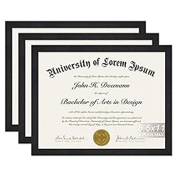 A PLUS MAX Black 8.5 x 11 Frame Set of