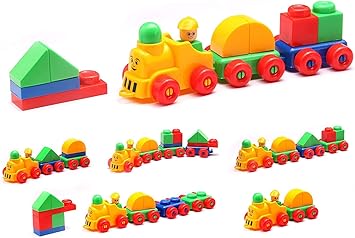Nabhya Tu-Tu-Tu Train Blocks Puzzle Early Learning Educational Toy for Kids Age 2 to 5