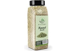 Fasori Fennel Seeds Whole 14 oz (397 g) – Premium Dried Fennel Seed, Aromatic Mediterranean & Indian Spice for Cooking, Tea & Seasoning