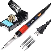 YIHUA 928D-III Soldering Iron,110W High Power, Fully Digital Display °F /°C- Temperature Control Soldering Tool, Accurate 194