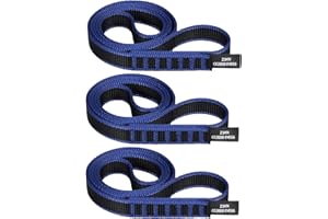 KLYTORX 18mm Nylon Climbing Sling Runner 23KN CE2008/EN566 Certified - Webbing Straps for Outdoor Rock Climbing, Rappelling, Swing, Yoga Hammock etc