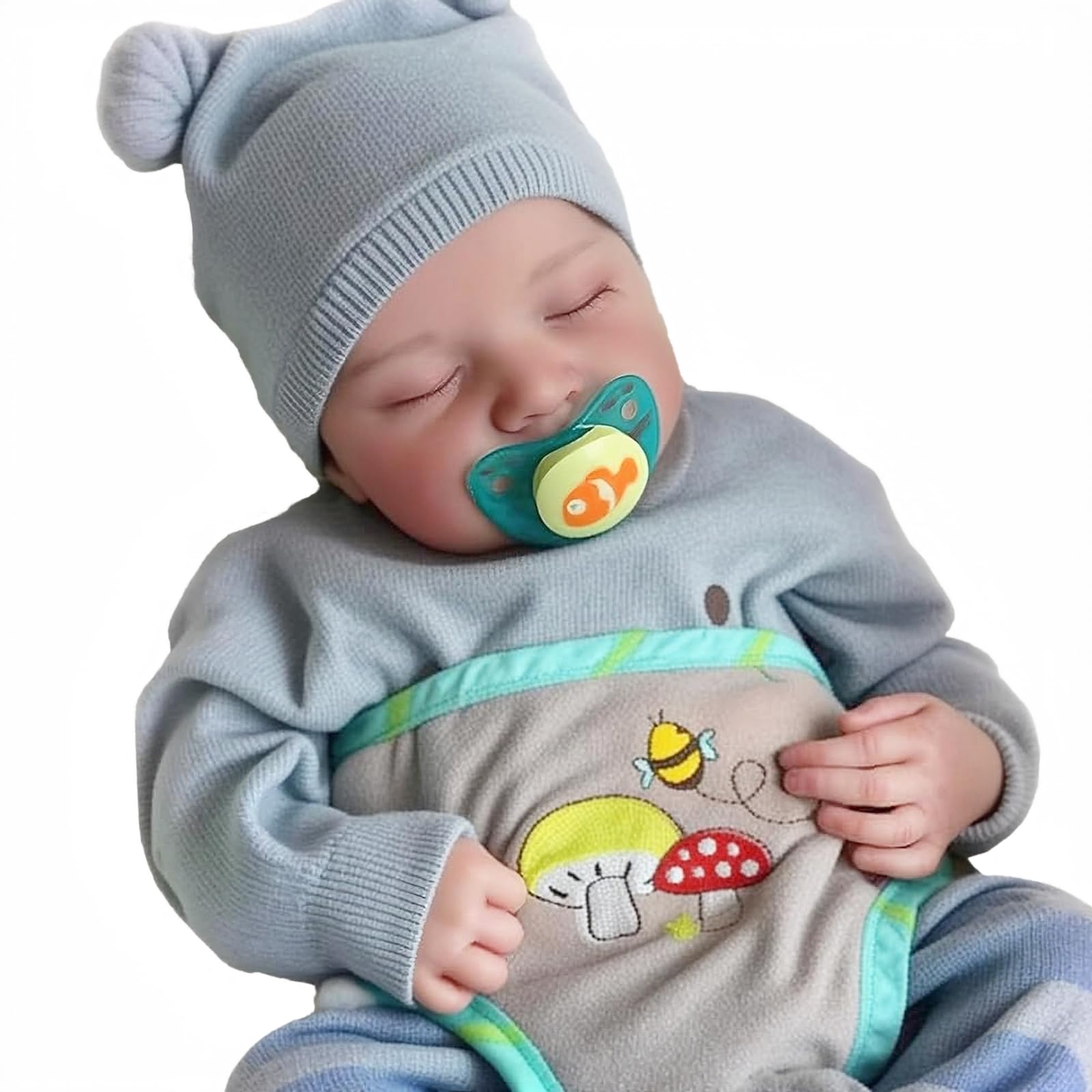 BABESIDE Reborn Dolls Boy - 17 Inches Handmade Washable Reborn Babies Vinyl Body with Clothes, Reborn Baby Doll Looks Like a Real Baby (Closed-Eyes Boy) — image 1