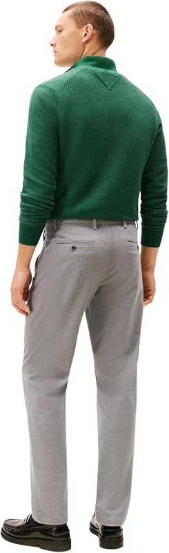 Chino Homme Denton Brushed Marl Straight Fit, Gris (Hydrogen Grey), 33W/36L — photo 2 sur 4