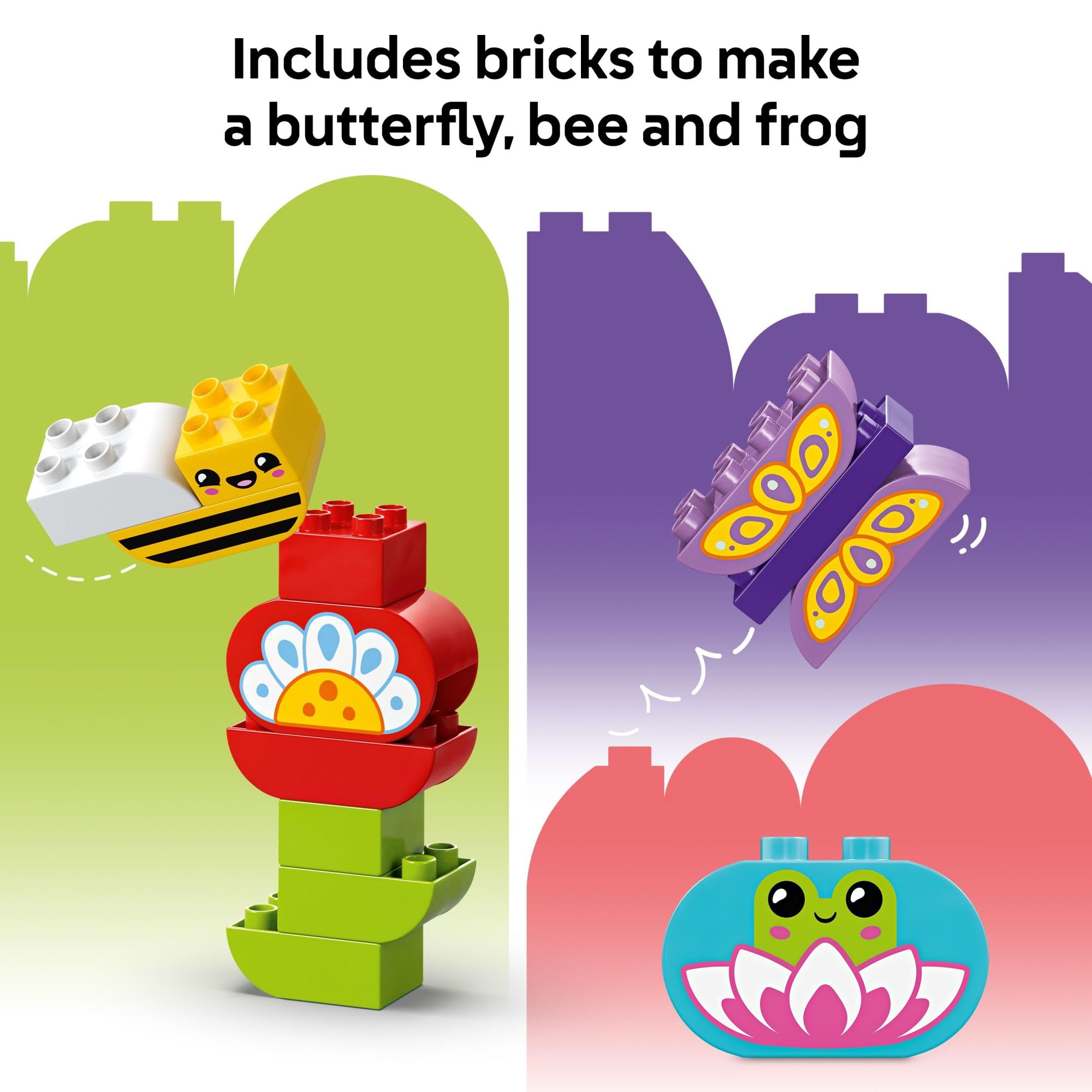 LEGO DUPLO Town Creative Garden & Flowers Building Toy Playset - Preschool Learning and Educational Flower Toy for Toddlers, Boys and Girls, Ages 2+ - Baby Gift Idea - 10444