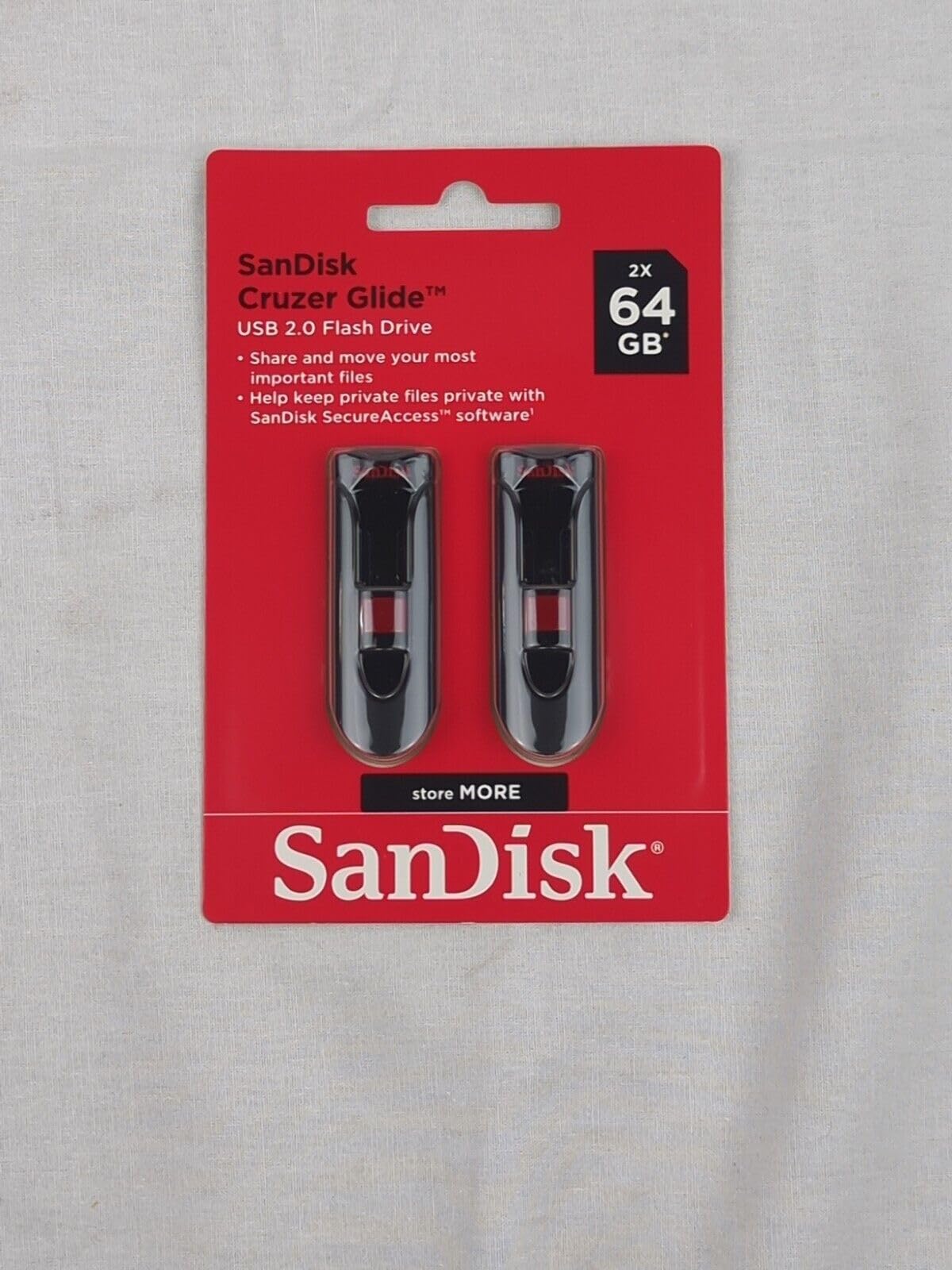 SanDisk Cruzer Glide 64GB 2.0 USB Flash Drive - Set