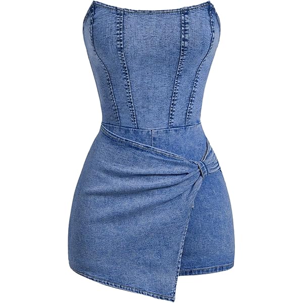ワンピース CLANE SLEEVELESS LADY DENIM ONEPIECE CLANE - スリーブレス デニムワンピース - SLEEVELESS LADY